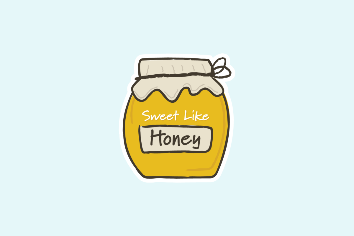 Sweet like honey jar illustration