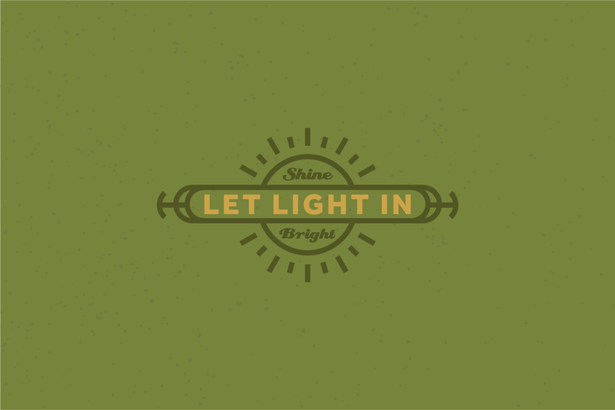 let light in custom graphic illustration