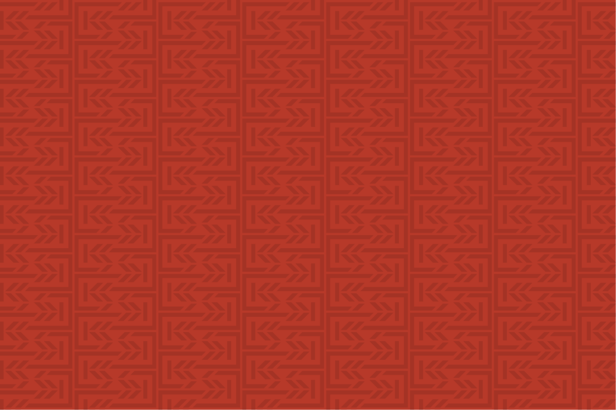 Example of pattern on red background