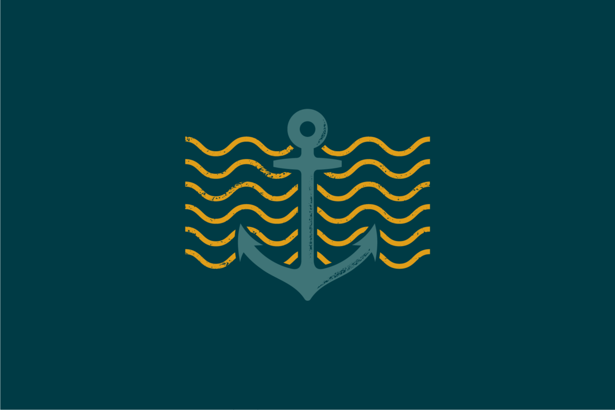 Blue anchor illustration for north port supply