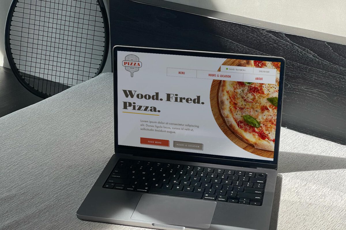 Restaurant Website Design Mockup